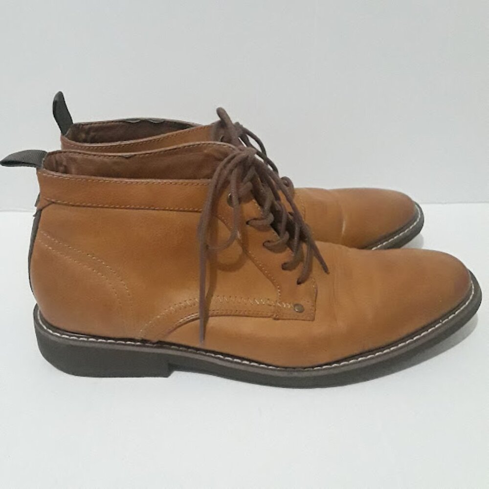 Guess Mens Lace up Casual Brown Boots